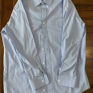 Blue Checkered Men's Dress Shirt